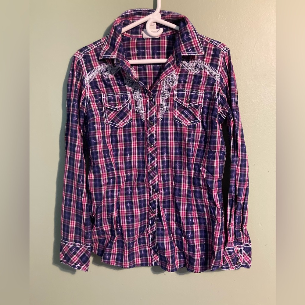 Ariat fitted sparkly button up